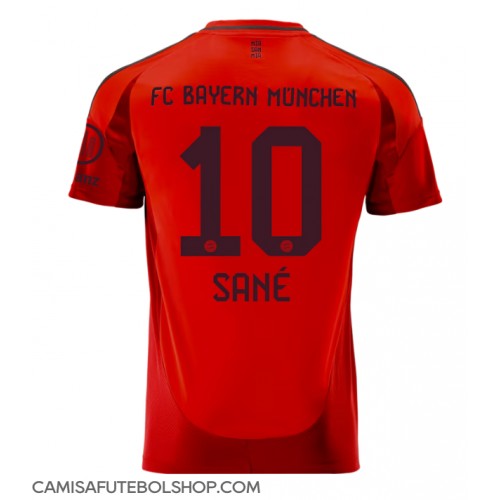 Camisa de time de futebol Bayern Munich Leroy Sane #10 Replicas 1º Equipamento 2024-25 Manga Curta